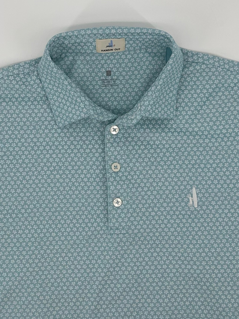 Men’s Johnnie-O Hangin’ Out Prep-formance floral golf polo shirt size small